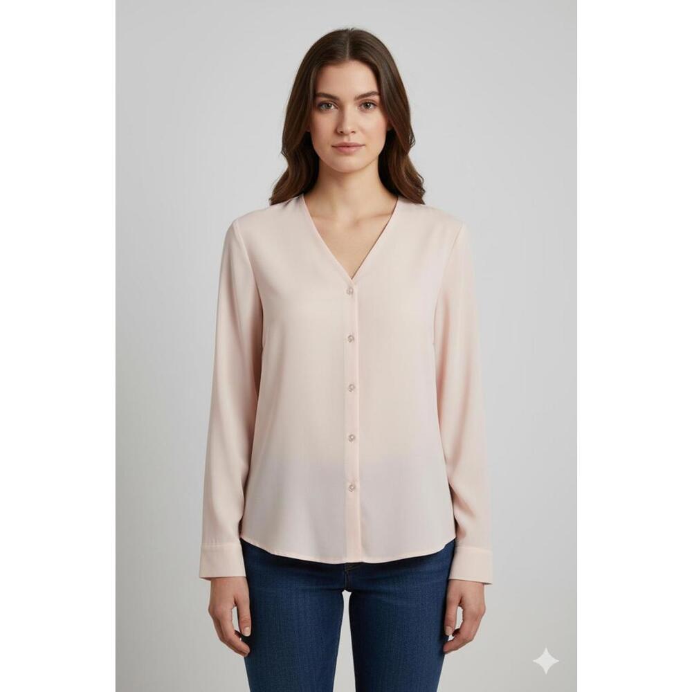 ASOS Women's Blouse Size 6 V-Neck Long Sleeve Blouse
